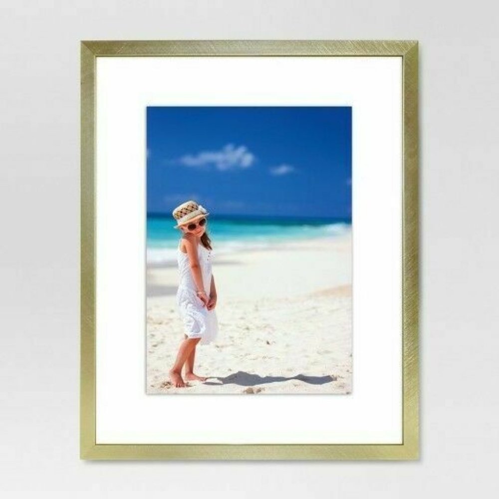 *Room Essentials Brushed Gold Finish Photo Frame